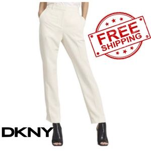 NWT DKNY Woven Suit Separates Straight Leg Pants